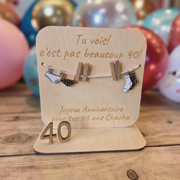 Porte billets anniversaire
