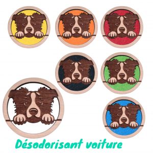 Désodorisant voiture chien Border Collie