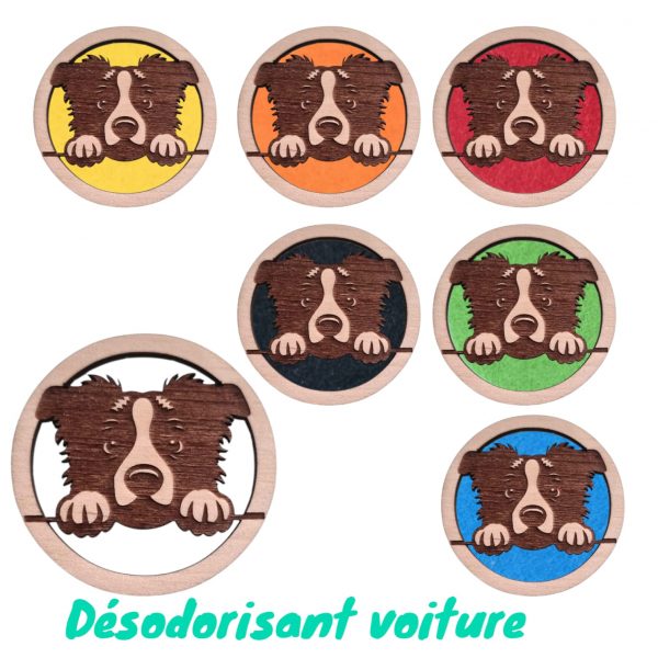 Désodorisant voiture chien Border Collie