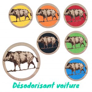 Désodorisant voiture Sanglier
