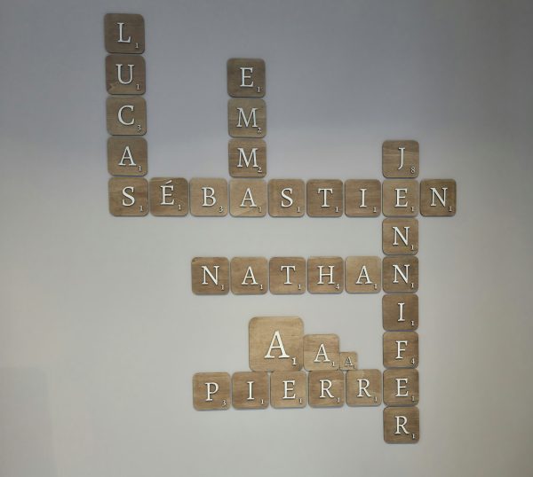 Lettre scrabble mural