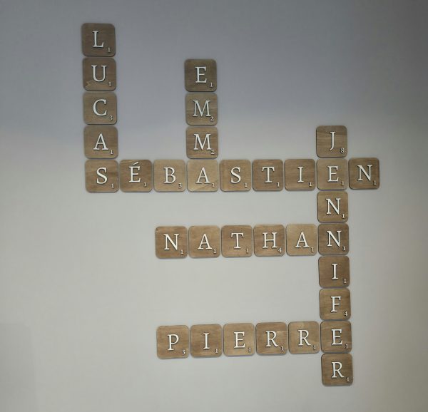 Lettre scrabble mural