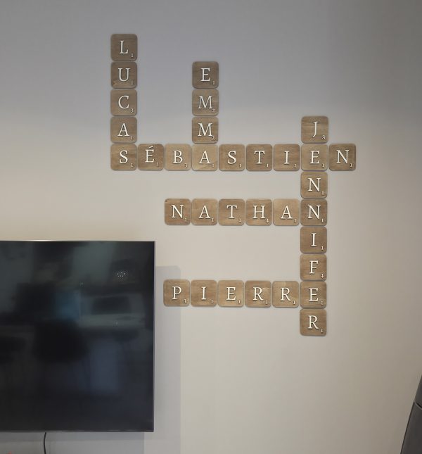 Lettre scrabble mural