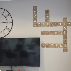 Lettre scrabble mural