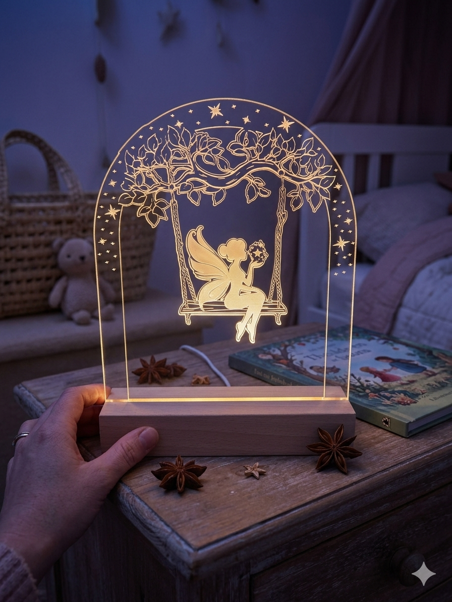 🧚♀️ Veilleuse Féerique LED – Illuminez les Rêves de Votre Enfant ✨